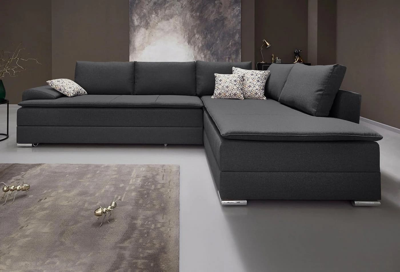 HOME AFFAIRE Ecksofa Night & Day L-Form Anthrazit mit Bettfunktion - Bild 2