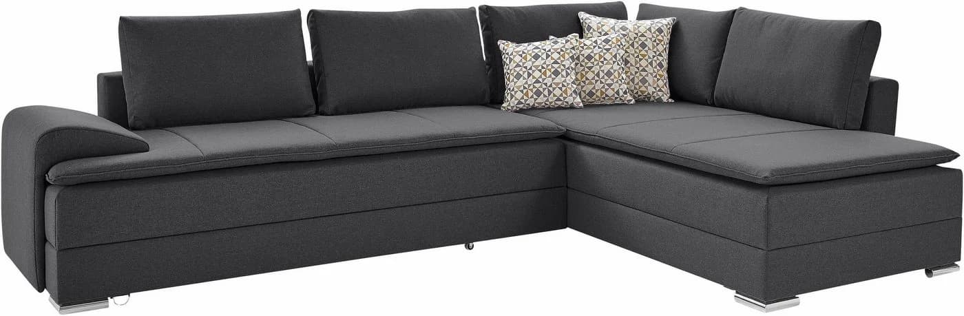 HOME AFFAIRE Ecksofa Night & Day L-Form Anthrazit mit Bettfunktion - Bild 4
