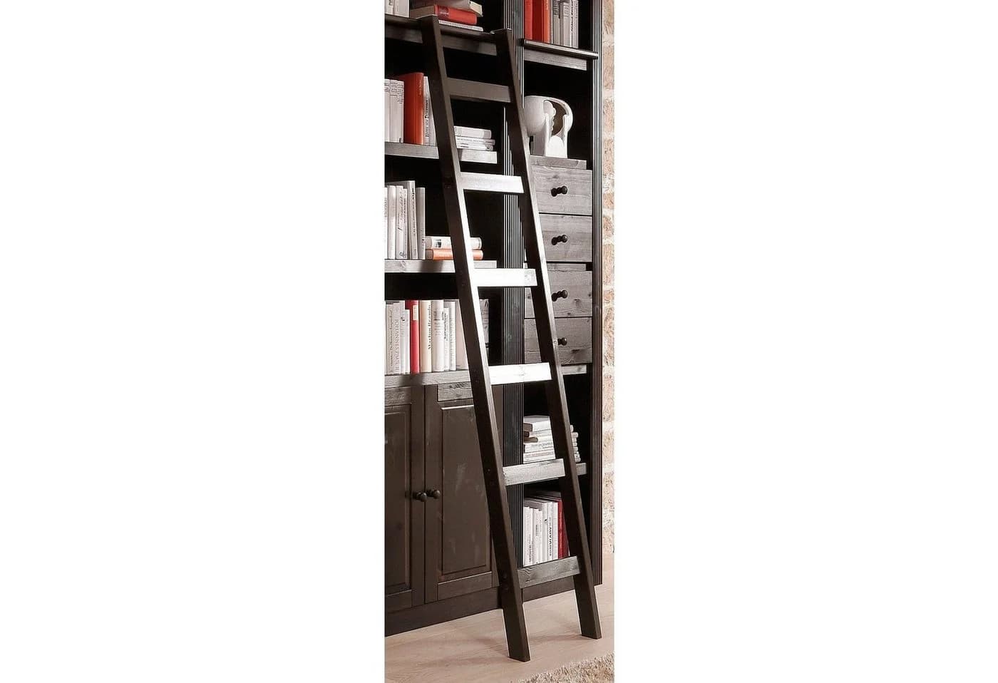 Leiterregal OTTO HOME Bergen Braun Massivholz 188 cm - Bild 3