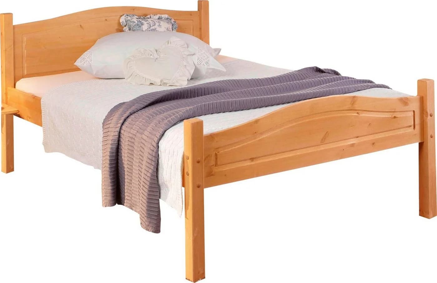 Home affaire Massivholzbett Bolton Kiefer Beige Gewachst - Bild 2
