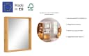 Badspiegel OTTO PRODUCTS Jorrick FSC-zertifiziertes Massivholz Kiefer Bild 3