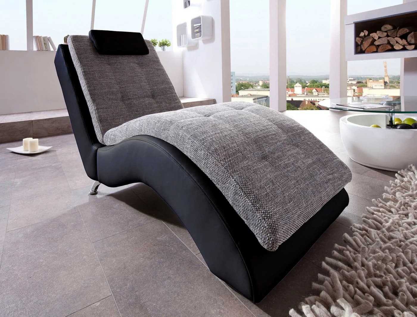 HOME AFFAIRE Vengo 2 Relaxliege Schwarz Modern - Bild 2
