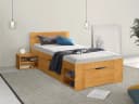 OTTO HOME Hannes Massivholzbett mit Schubladen und Regalen Honig Bild 2