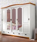 OTTO HOME Schiebetürenschrank Konrad Landhausstil Weiß Massivholz Bild 2