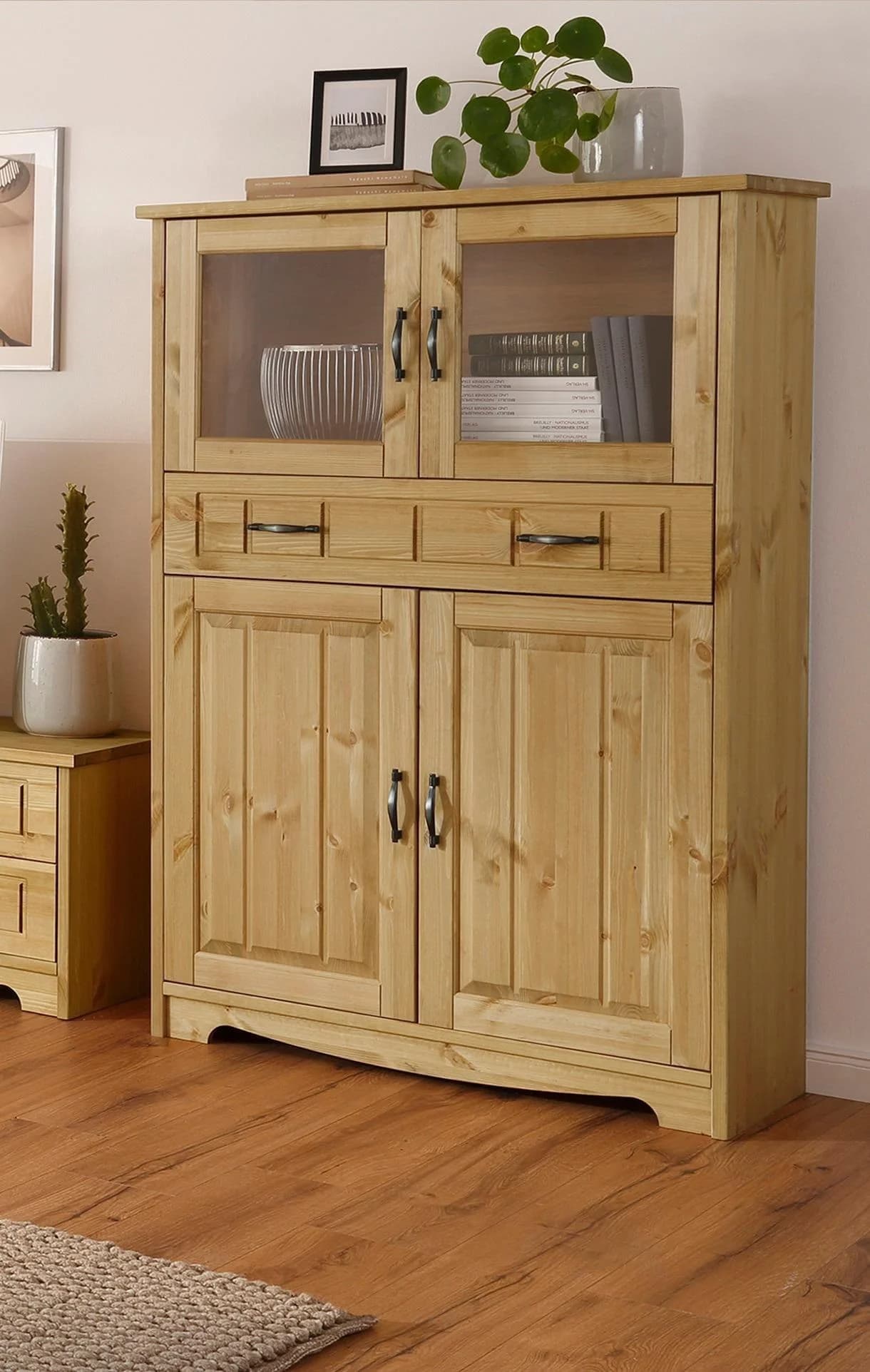OTTO HOME Highboard Trinidad Kiefer Beige Natur