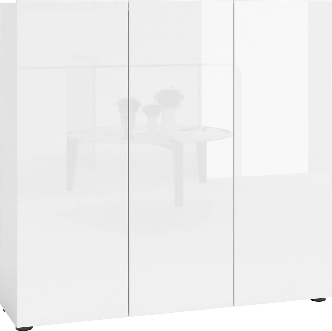 HOME AFFAIRE Schuhschrank MISTER Weiß Hochglanz 12 Fächer - Bild 2