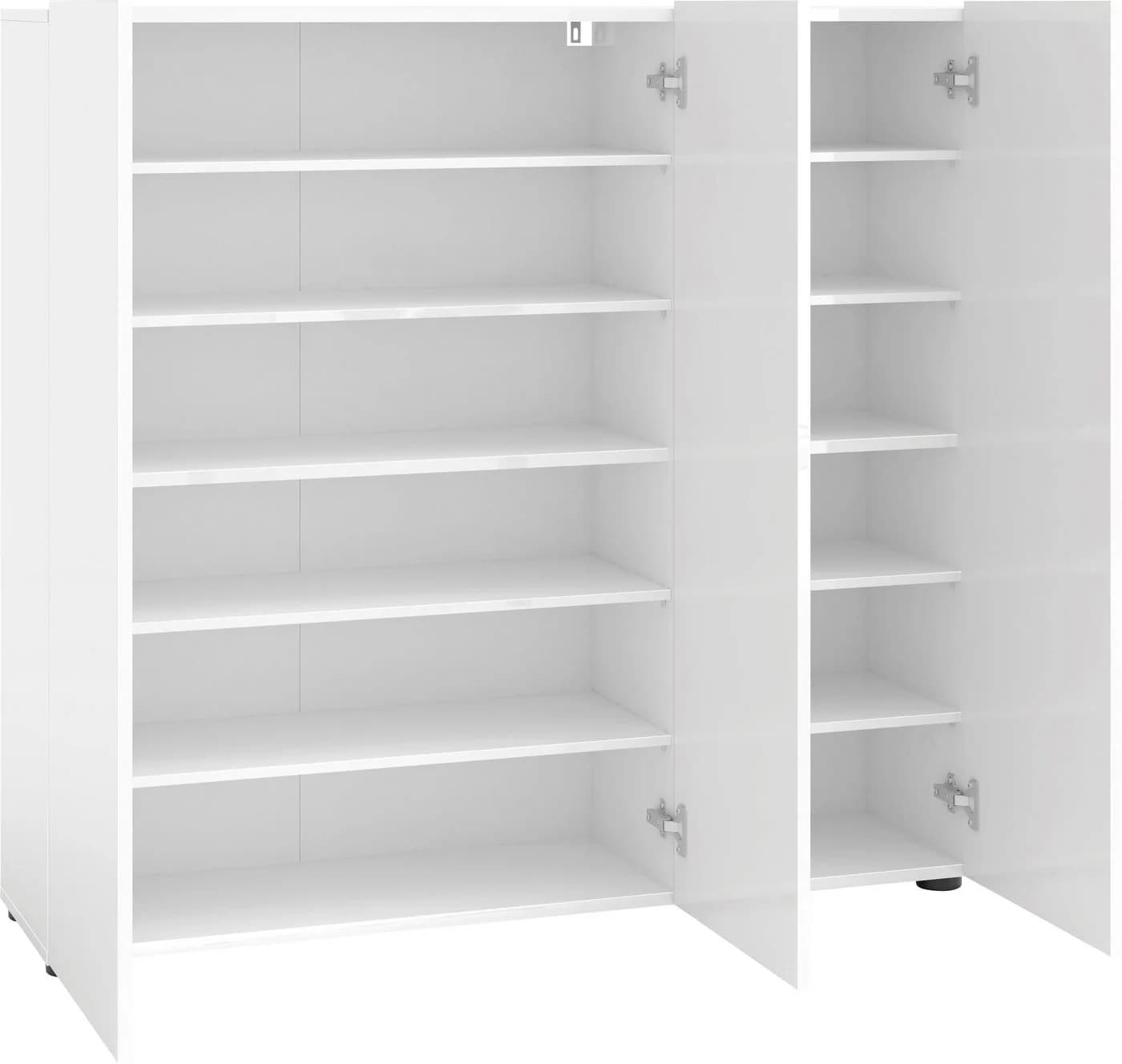 HOME AFFAIRE Schuhschrank MISTER Weiß Hochglanz 12 Fächer - Bild 4