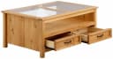 HOME AFFAIRE Couchtisch Selma Beige Landhausstil mit Schubladen Bild 3