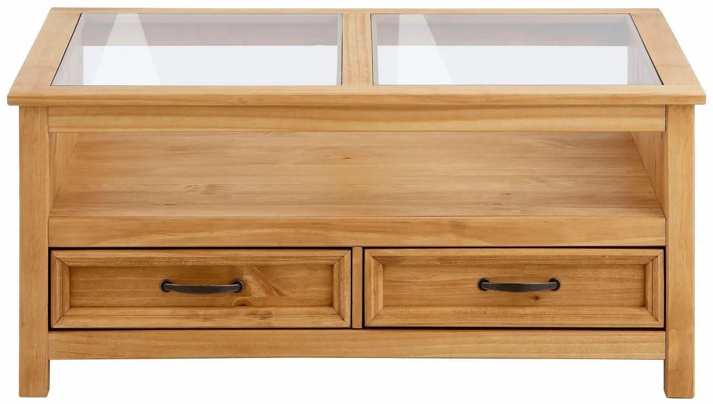 HOME AFFAIRE Couchtisch Selma Beige Landhausstil mit Schubladen - Bild 4