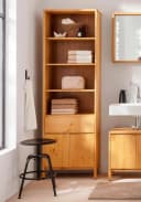 OTTO PRODUCTS Hochschrank Jorrick Massivholz Kiefer Beige Bild 1