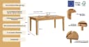 Esstisch OTTO HOME Danuta Massivholz Beige Klassisch Bild 3
