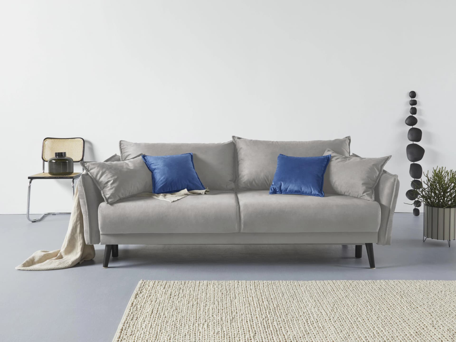 Schlafsofa COLLECTION AB Asra Grau Anthrazit mit Bettfunktion