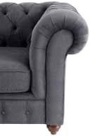HOME AFFAIRE Chesterfield Ecksofa Anthrazit Leder Microfaser Bild 3