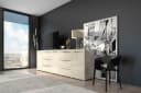 Kommode OTTO HOME Piano Hochglanz Beige 1 Tür 3 Schubladen Bild 4