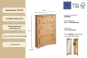 Schuhschrank OTTO HOME Rustic Beige Massivholz 3 Klappen Bild 3