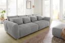 Jockenhöfer Gruppe Gulliver Big-Sofa Hellgrau mit Federkern Bild 2
