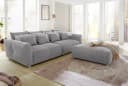 Jockenhöfer Gruppe Gulliver Big-Sofa Hellgrau mit Federkern Bild 4