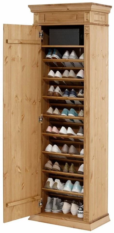 OTTO HOME Vinales Schuhschrank Beige Massivholz Landhausstil - Bild 5