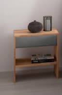 HOME AFFAIRE Nachttisch Cavan Massivholz Eiche Grau Braun Bild 1
