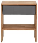 HOME AFFAIRE Nachttisch Cavan Massivholz Eiche Grau Braun Bild 2