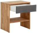 HOME AFFAIRE Nachttisch Cavan Massivholz Eiche Grau Braun Bild 5