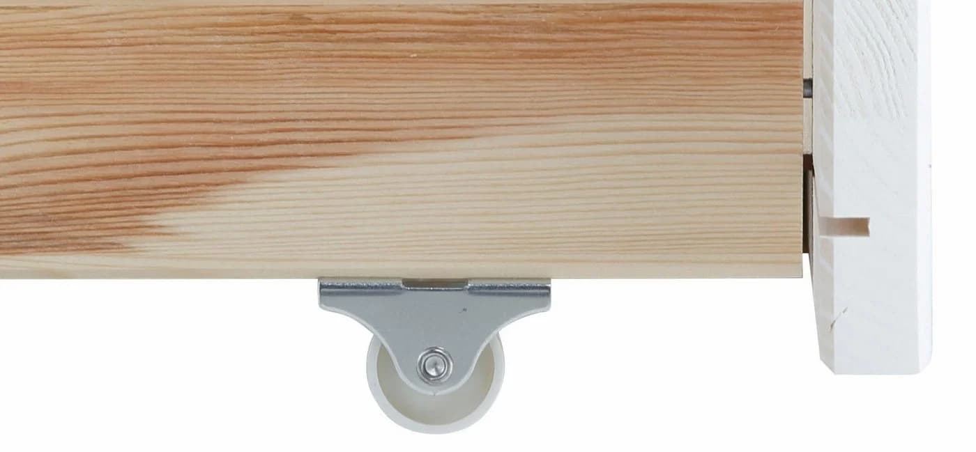 OTTO home Bettschubkasten CAPRE Weiß Massivholz Stauraum - Bild 4