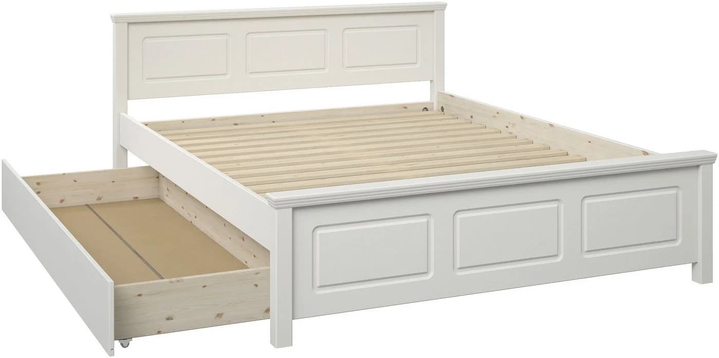 OTTO home Bettschubkasten CAPRE Weiß Massivholz Stauraum - Bild 5