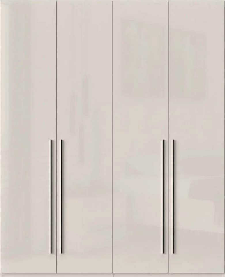 OTTO HOME Kleiderschrank Piano Hochglanz Beige 4-Türer