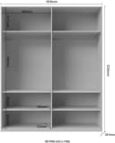 OTTO HOME Kleiderschrank Piano Hochglanz Beige 4-Türer Bild 5