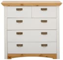 OTTO HOME Konrad Schubkastenkommode Weiß Honig FSC Kiefer Bild 4