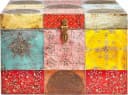 OTTO HOME Truhe Vivek Bunt Massivholz Handbemalt Bild 1