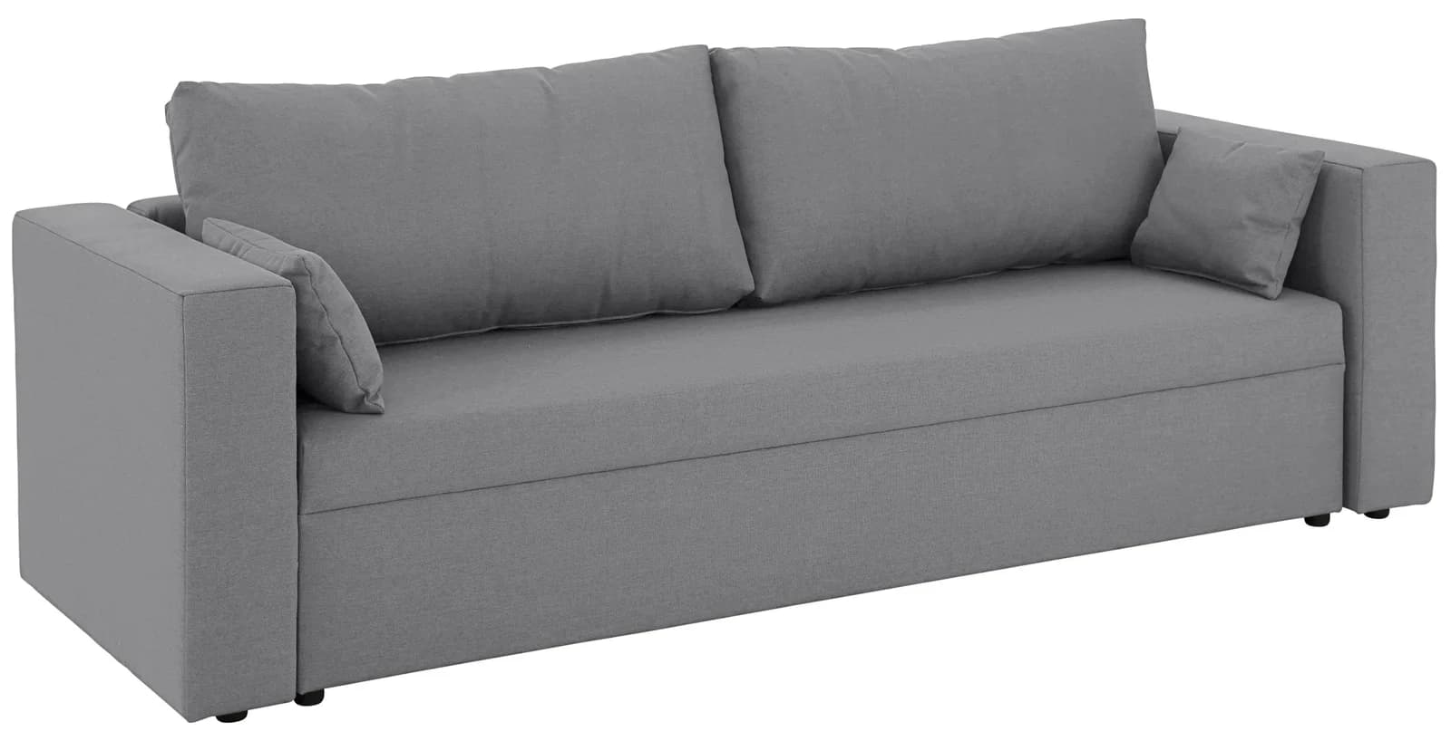 HOME AFFAIRE Pur 3-Sitzer Sofa hellgrau Polyester