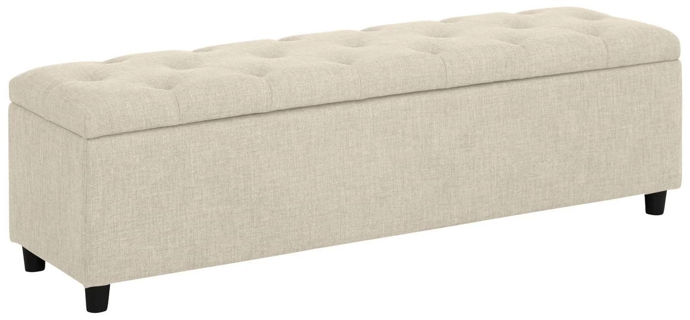 Home Affaire Polsterbank Goronna Beige FSC-Massivholz mit Stauraum - Bild 2