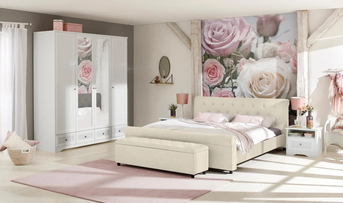 Home Affaire Polsterbank Goronna Beige FSC-Massivholz mit Stauraum - Bild 5