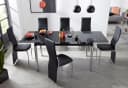 Esstisch OTTO HOME Schwarz Silber Glas Metall Bild 1