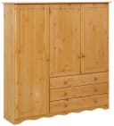 HOME AFFAIRE Wäscheschrank Minik Massivholz Beige Bild 2