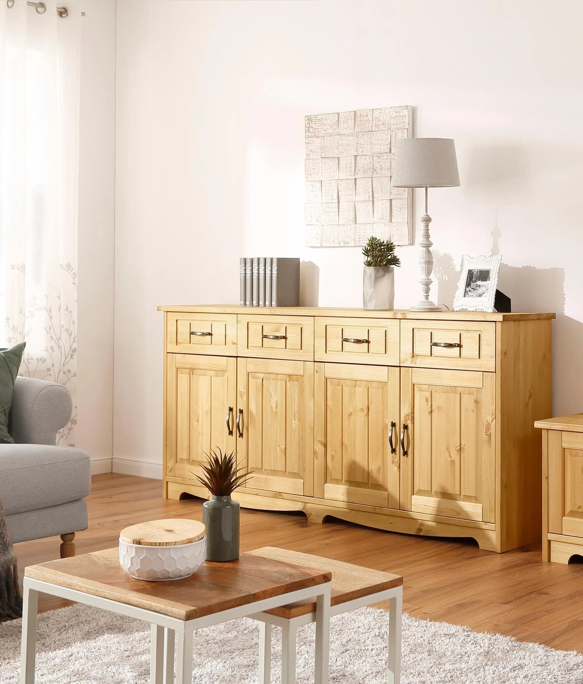 OTTO HOME Sideboard Trinidad Natur Geölt Massivholz 194cm
