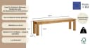 OTTO HOME Sitzbank Konrad Beige Massivholz Gelaugt Geölt Bild 3