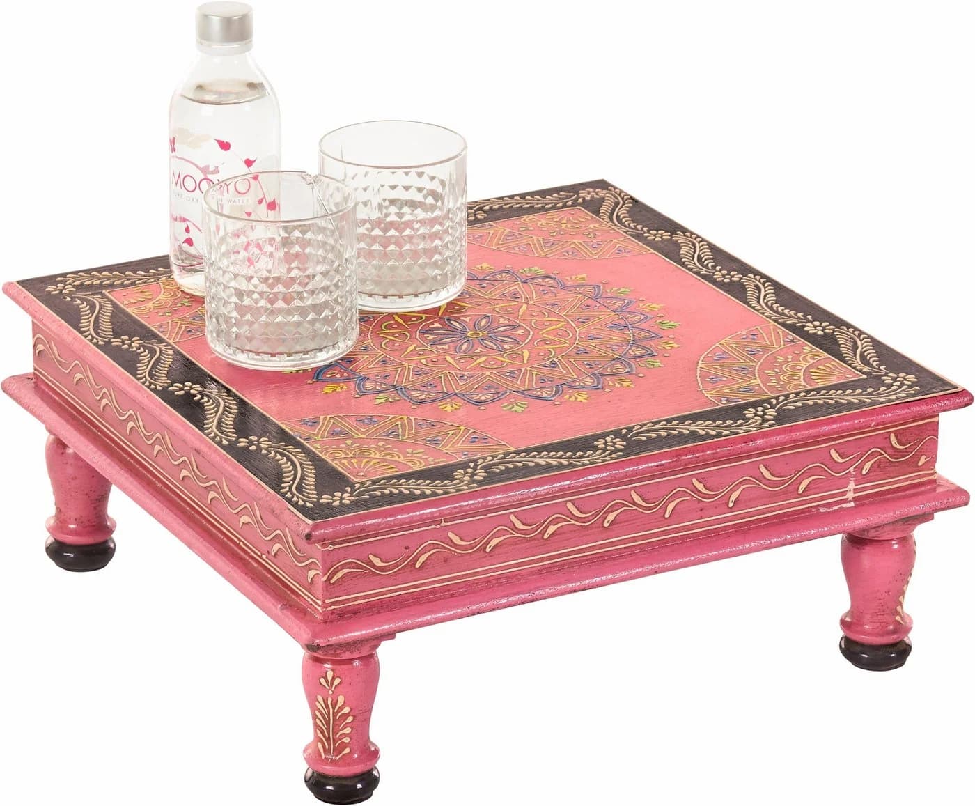 Home Affaire Beistelltisch Bajo Handbemalt Bunt Pink - Bild 2
