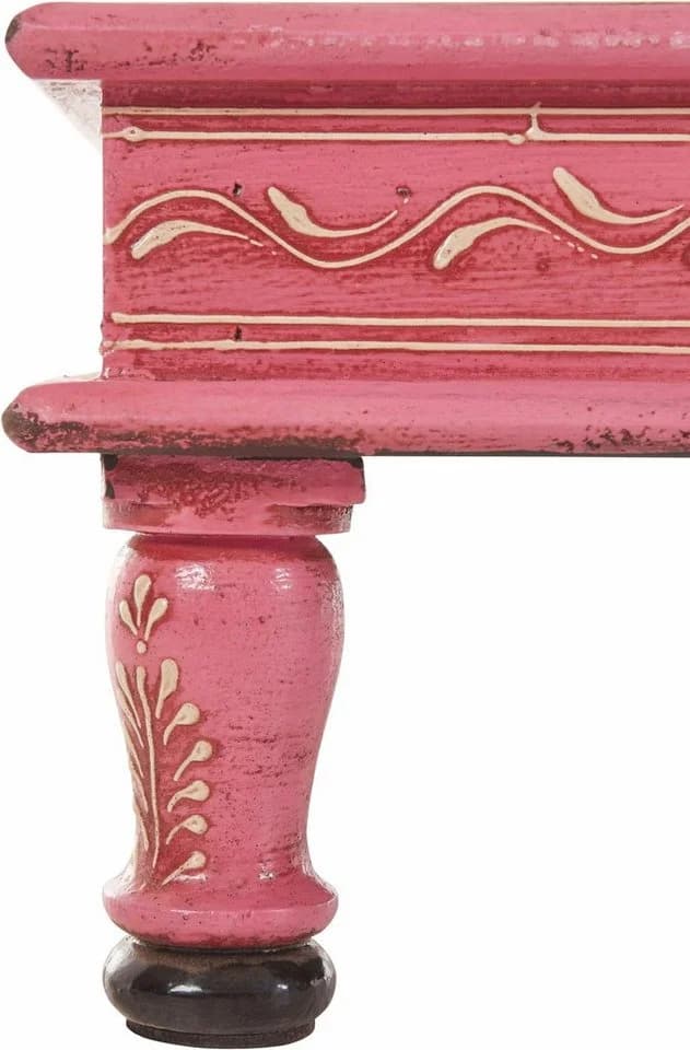 Home Affaire Beistelltisch Bajo Handbemalt Bunt Pink - Bild 4