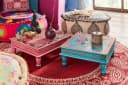 Home Affaire Beistelltisch Bajo Handbemalt Bunt Pink Bild 5