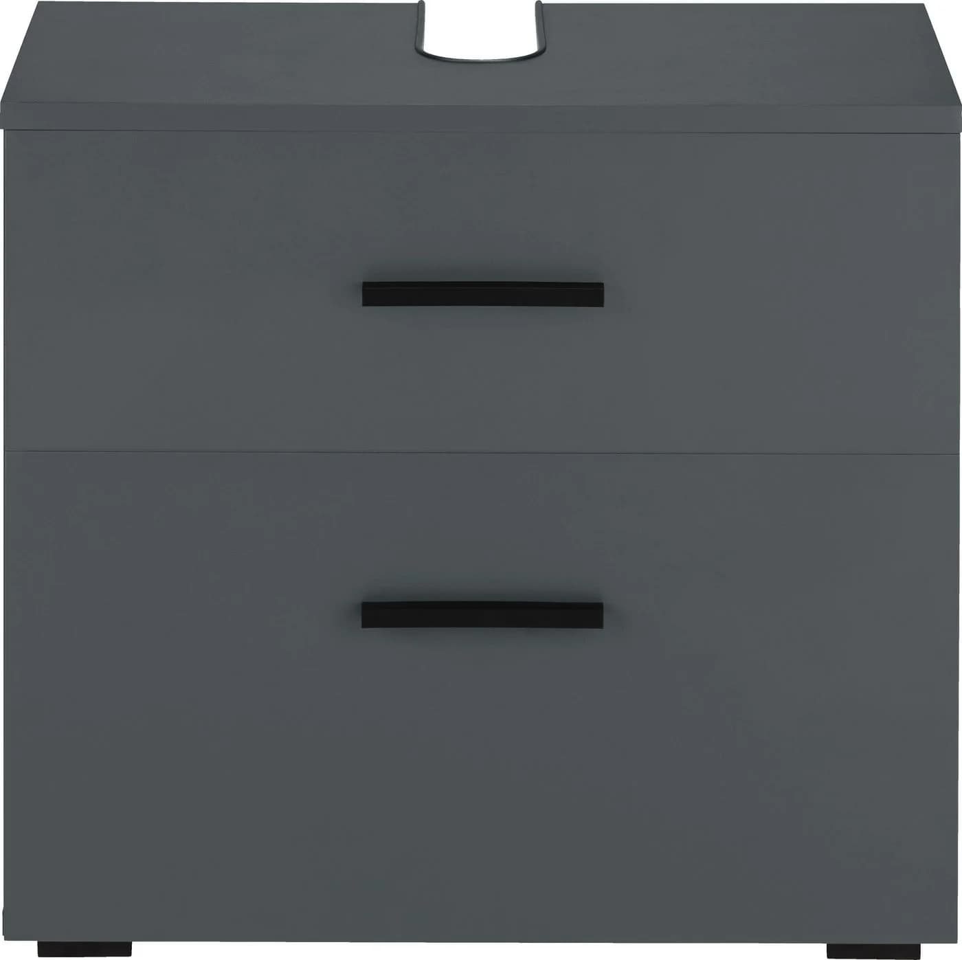 INOSIGN Skara Waschbeckenunterschrank Anthrazit mit Schublade