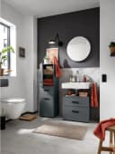 INOSIGN Skara Waschbeckenunterschrank Anthrazit mit Schublade Bild 5
