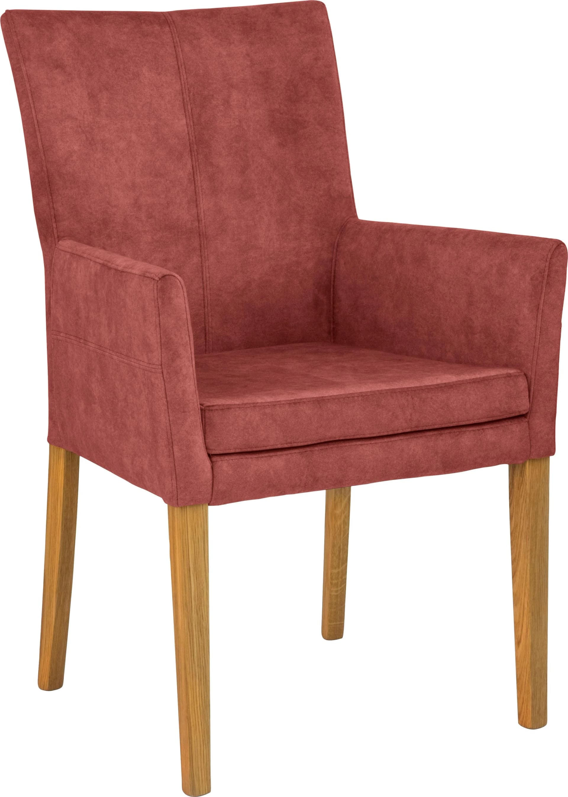 Home Affaire Armlehnstuhl Aspen Rostrot Massivholz