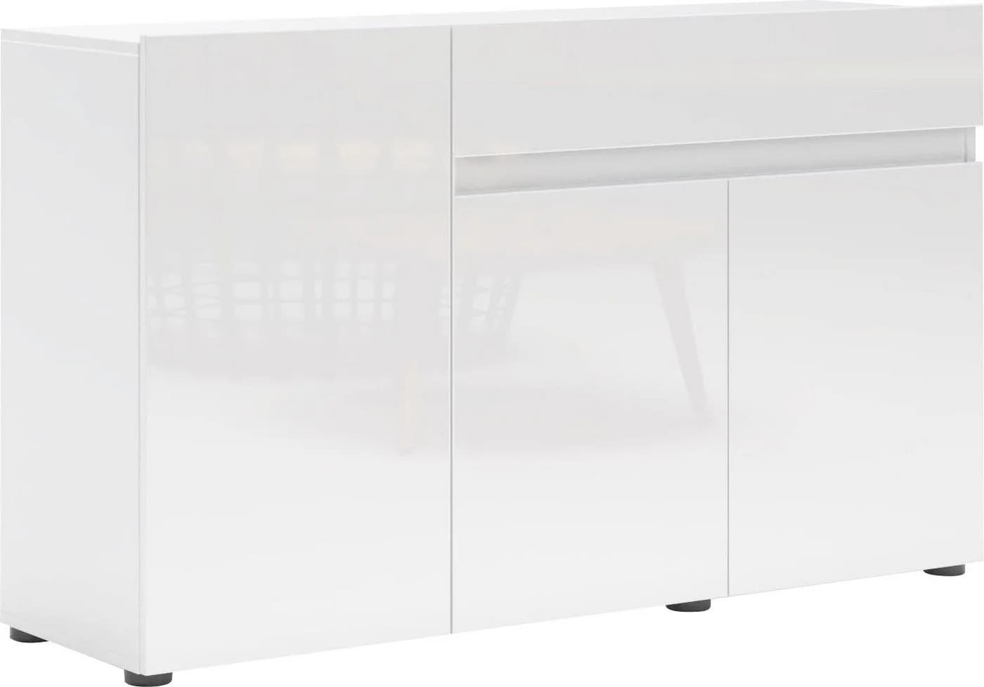 HOME AFFAIRE Sideboard MISTER Weiß Hochglanz