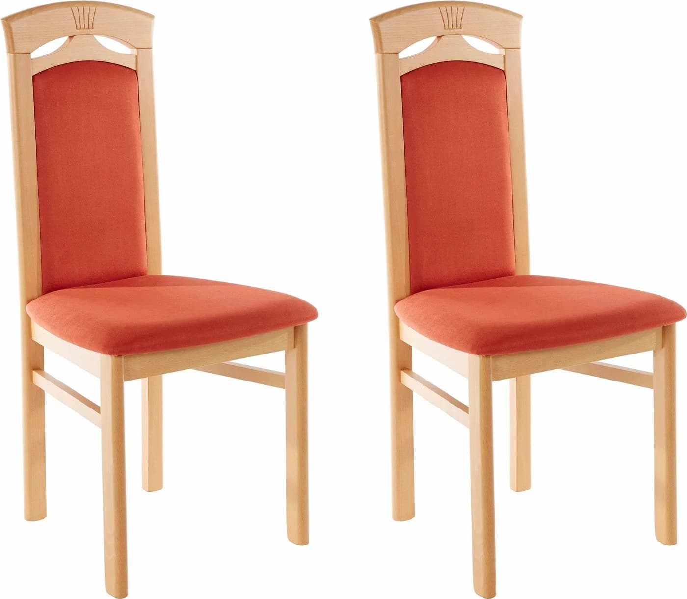 Home affaire Esszimmerstuhl Anthony 2er Set Buche Braun Microfaser - Bild 2