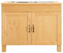 Home Affaire Spülenschrank Alby Beige Massivholz Kiefer Bild 2