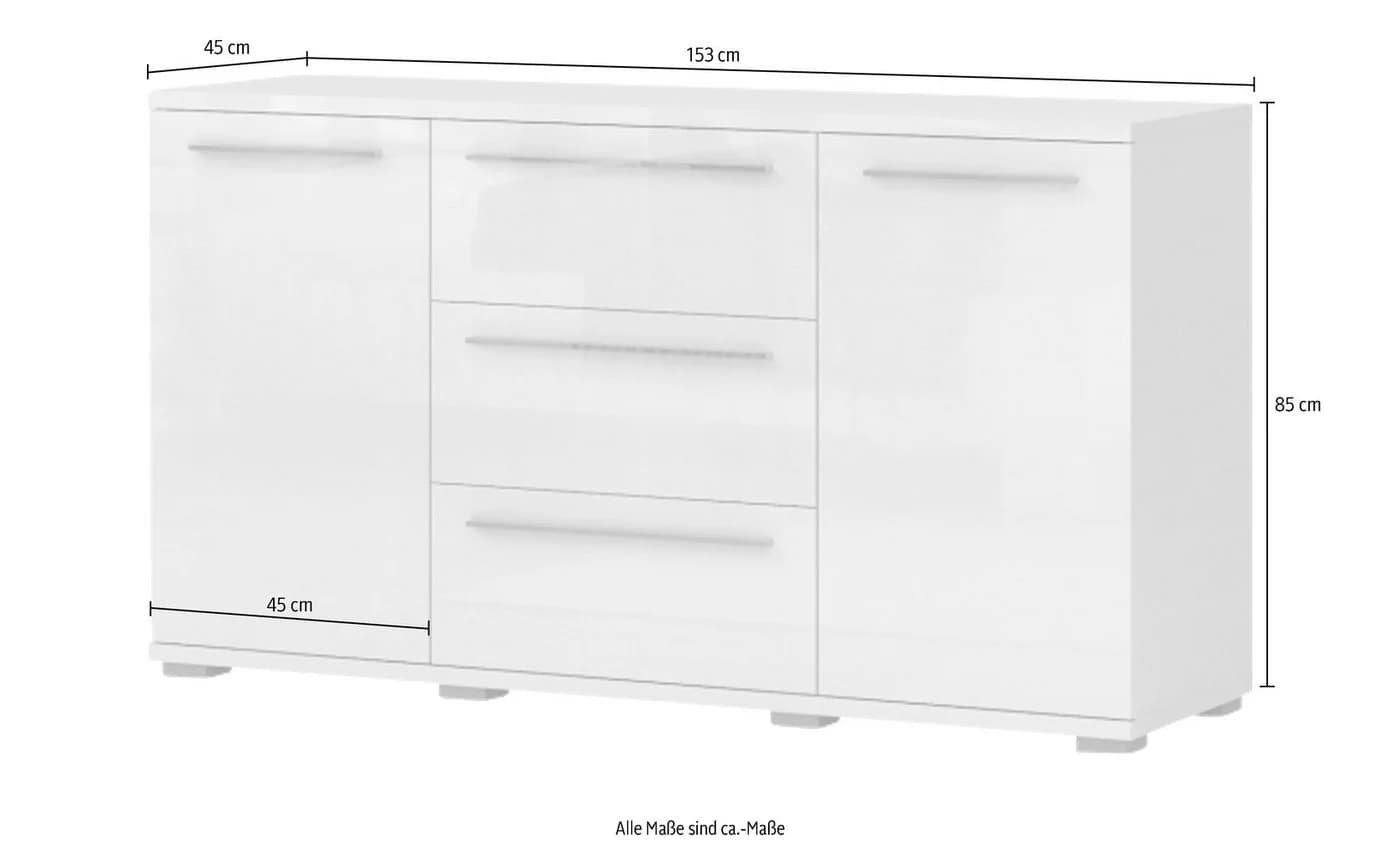 OTTO HOME Sideboard Piano Beige Hochglanz mit Soft-Close - Bild 4