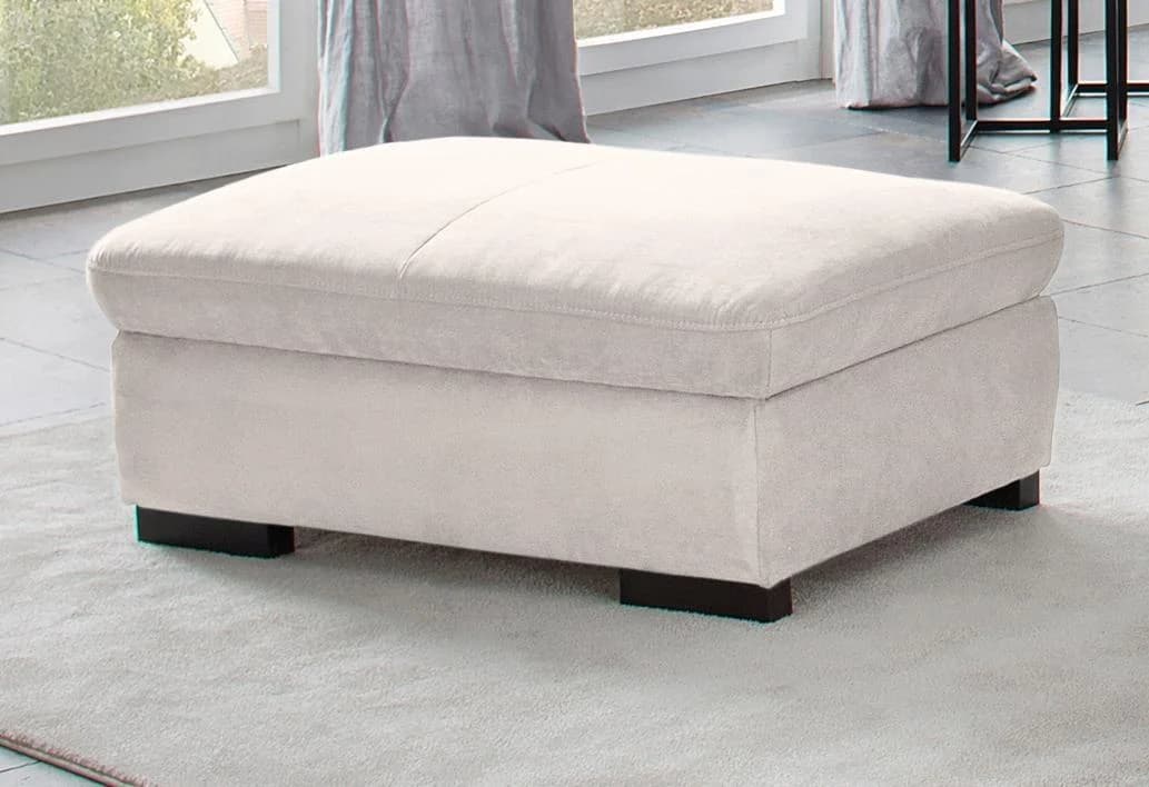 Home Affaire Stauraumhocker Alberto Beige Microfaser
