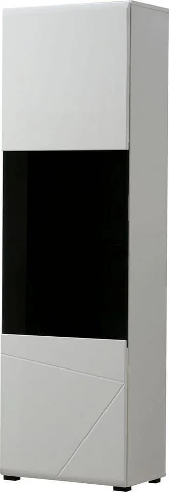 Vitrine INOSIGN Trentino Weiß Hochglanz Schwarz Soft-Close - Bild 3